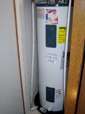 Water heater in small space