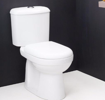 one-piece white porcelain toilet 