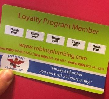 Loyalty Program Member Card for Robins' Clients
