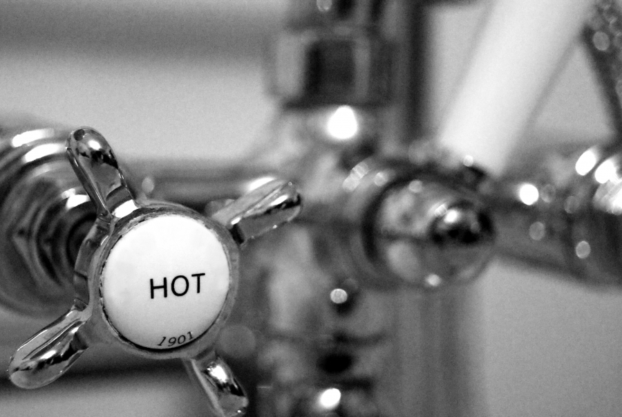 Hot water knob