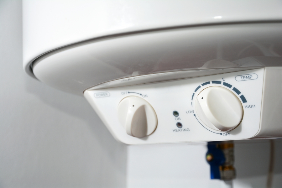 Knobs on a hot water heater