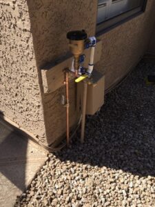 Corrected outdoor plumbing issue that previously violated code